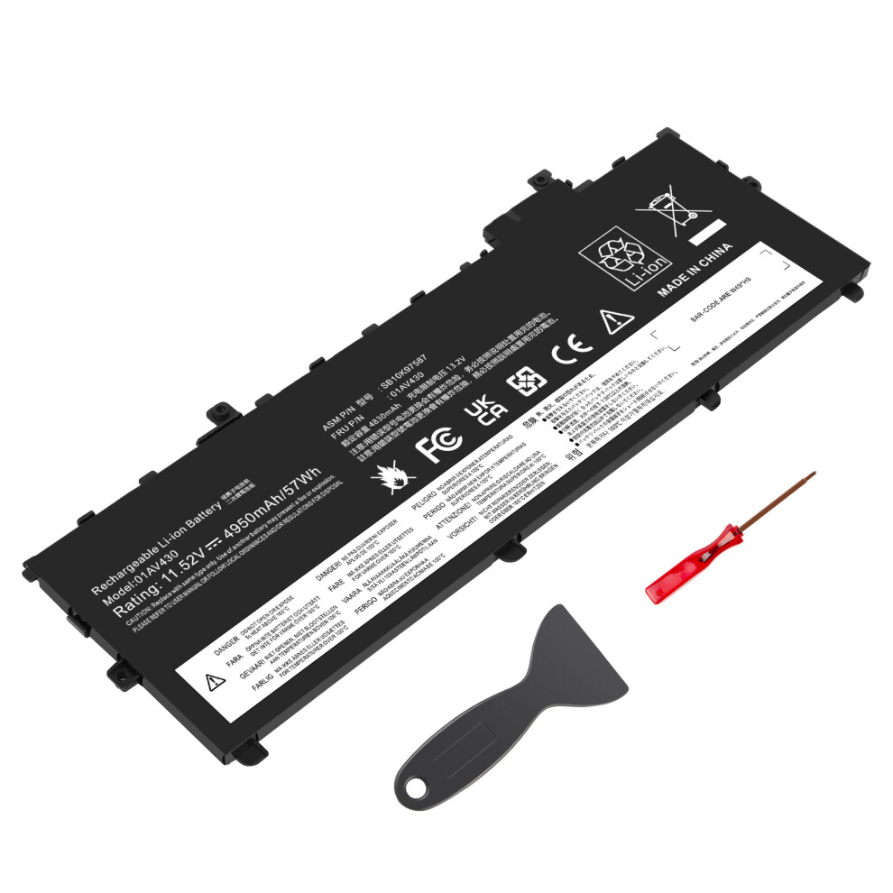 11.52V 57Wh Laptop Battery  Compatible with Lenovo ThinkPad X1 Carbon 5th Gen 2017 6th