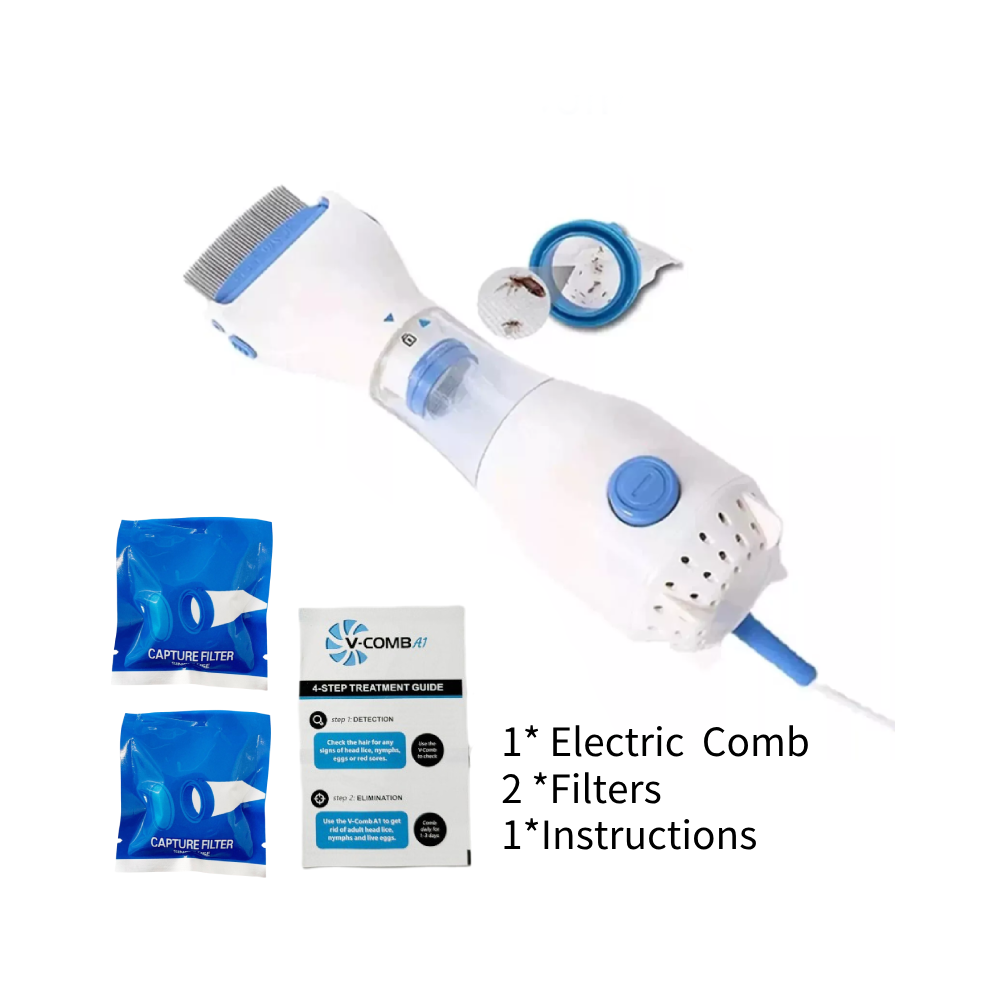 Sloert (Uk) Pet Comb Electric Lice Remover Hair Cleaner Removing Flea Lice Egg Floating Hair