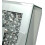 Crushed Diamond Mirror Wall Clock, 30 x 30 cm, Square, Roman Numerals 5