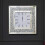 Crushed Diamond Mirror Wall Clock, 30 x 30 cm, Square, Roman Numerals 7
