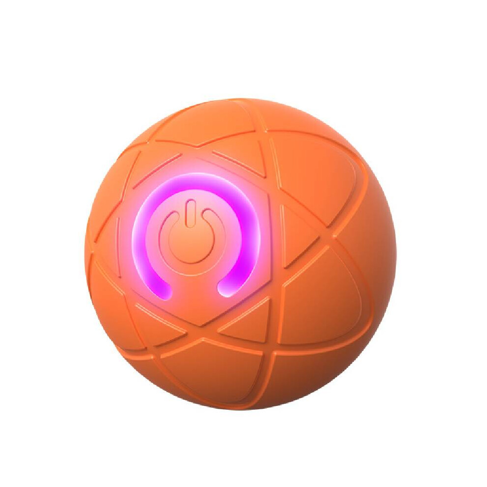 Rywolt (Orange) Bite Resistant Teasing Dog Ball Smart Automatic Bouncing Rolling Balls Pet Toys Orange