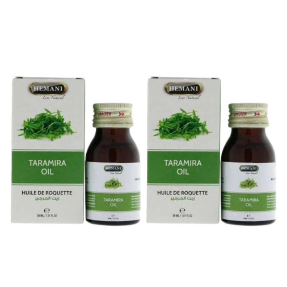 Hemani Taramira Herbal Oil 30ml Pack Of 2 |Treatment of Diabetes Mellitus |Cure Skin Diseases |Reduce Hair Fall |Essential & Multipurpose Oil