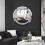 Crystal Round Silver Mirror, 40x40 cm, Frameless Wall Hanging Mirror 5