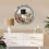 Crystal Round Silver Mirror, 40x40 cm, Frameless Wall Hanging Mirror 9