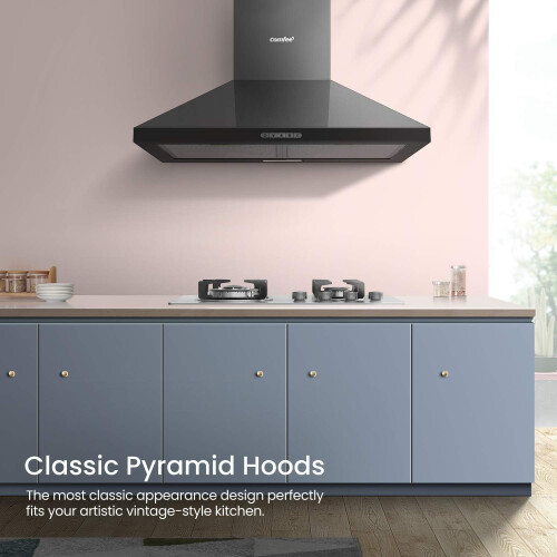 Living And Home 3-Speed 60cm Wall Mounted Chimney Cooker Range Hood with LED Light 1