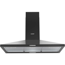 Black 90CM Wall-mounted 3-Speed Chimney Range Hood Cooker Extractor