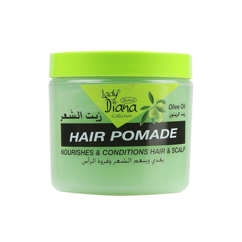 Lady Diana 180ml Olive Oil Pomade Shine, Hold, and Hydration in One , Ultimate Shine and Control