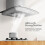 Living And Home 60cm Chimney Cooker Range Hood Kitchen Extractor with 3-Speed Modes 6
