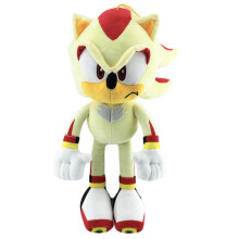 (White) Sonic The Hedgehog Plush Toys Knuckles Shadow Tails Cartoon Stuffed Doll Gift