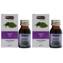 Hemani Neem Herbal Oil 30ml Pack Of 2 |Protect Body from Acne, Mosquitos & Lice|Antibacterial & Antifungal|Treat Infections&Parasites|Multipurpose Oil