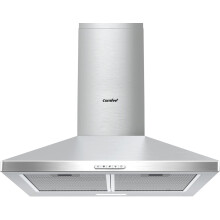 60 cm Chimney Cooker Hood Stainless Steel Extractor Hood with LED and Recirculating & Ducting System Wall Mounted Range Hood 600 mm Extractor Fan