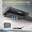 Living And Home Black 60cm Under Cabinet Wall-Mount Cooker Range Hood with 3-Speed Modes 2