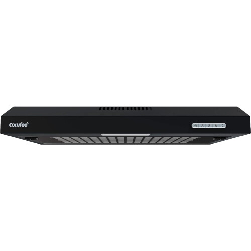 Living And Home Black 60cm Under Cabinet Wall-Mount Cooker Range Hood with 3-Speed Modes