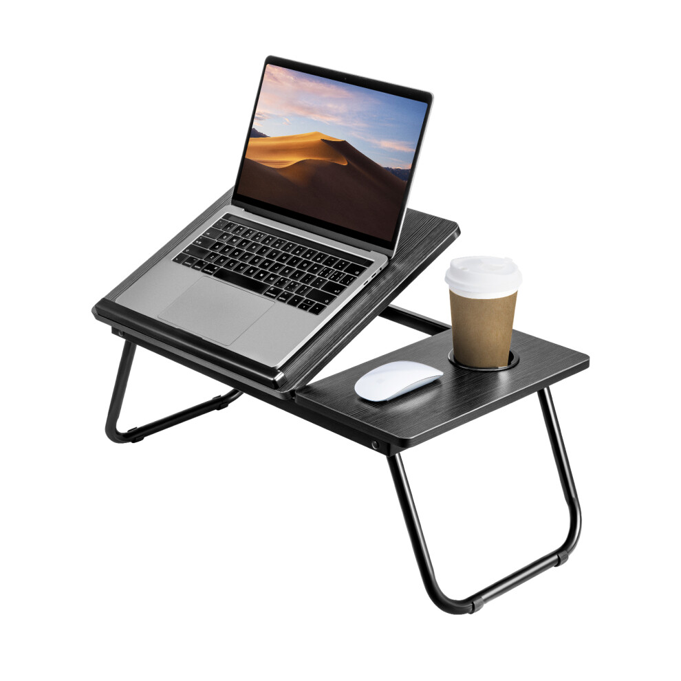 Foldable Laptop Desk Laptop Table with Cup Holder Height Adjustable