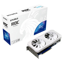 Sparkle Intel Arc A750 ROC Luna OC Edition 8 GB GDDR6 2X DBB 100-mm-Lfter 2,5-Slot-Metallrckplatte Luna White Edition SA750RW-8GOC