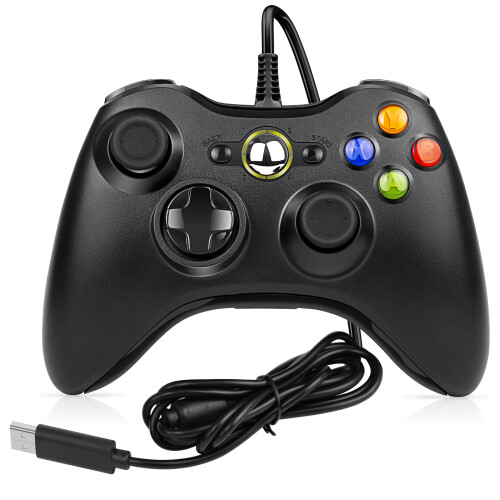 Microsoft  Xbox 360 Wired USB Game Controller Gamepad  for Microsoft XBOX 360 & PC WIN 7 8 10