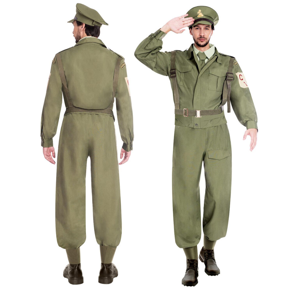 Men's Home Guard Soldier Costume - XL