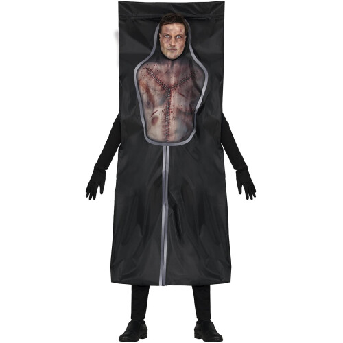 Men's Dead Man Body Bag Costume - L