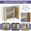 Vida Designs (Oak & White) Vida Designs 3 Door 1 Drawer Sideboard Storage 7
