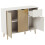 Vida Designs (Oak & White) Vida Designs 3 Door 1 Drawer Sideboard Storage 11