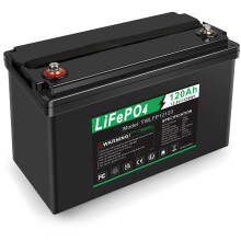 12V 120Ah LiFePO4 Battery, 12.8V Energy Power LifePO4 Batteries for RV, Backup Power, Solar, Trolling Motor, Camping Motor Boat