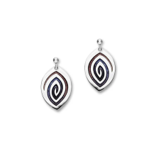 Orkney Scottish Jewellery Maggies Collection Sirocco Sterling Silver Drop Earrings