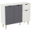 Vida Designs (Grey & White) Vida Designs 3 Door 1 Drawer Sideboard Storage 12