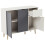 Vida Designs (Grey & White) Vida Designs 3 Door 1 Drawer Sideboard Storage 11