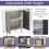 Vida Designs (Grey & White) Vida Designs 3 Door 1 Drawer Sideboard Storage 7