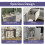 Vida Designs (Grey & White) Vida Designs 3 Door 1 Drawer Sideboard Storage 8