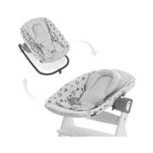Hauck Alpha+ 2 In 1 Bouncer Premium Baby Highchairs Seat - Nordic Grey