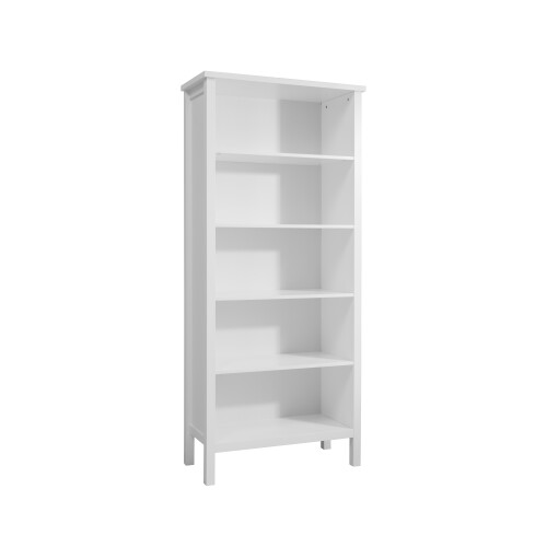 Noa and Nani Hemming 5 Tier Tall Bookcase in Classic White 2