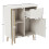 Vida Designs (Oak & White) Vida Designs 2 Door 1 Drawer Sideboard Storage 3