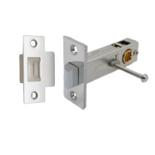(Polished Chrome) Premium Privacy Button Tubular Latch 57mm Backset