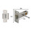 (Satin Chrome) Premium Privacy Button Tubular Latch 57mm Backset 5