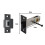 (Matt Black) Premium Privacy Button Tubular Latch 57mm Backset 5