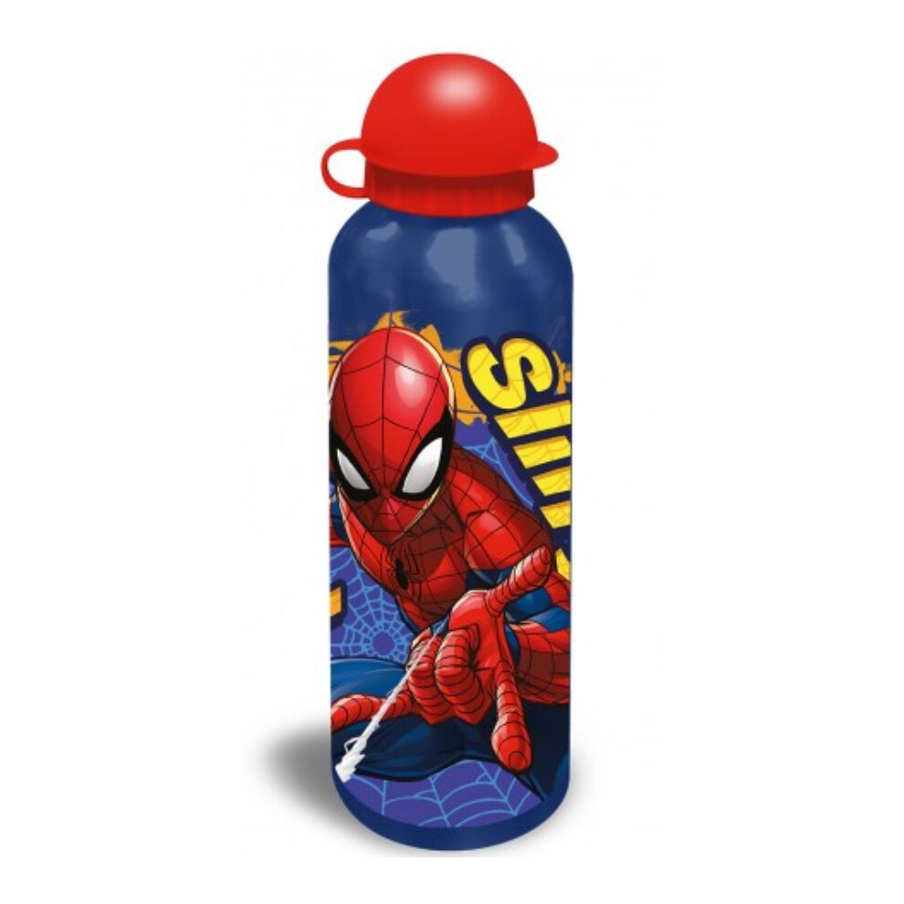 Marvel Spiderman Aluminium Water Bottle 500 ml 22 cm tall