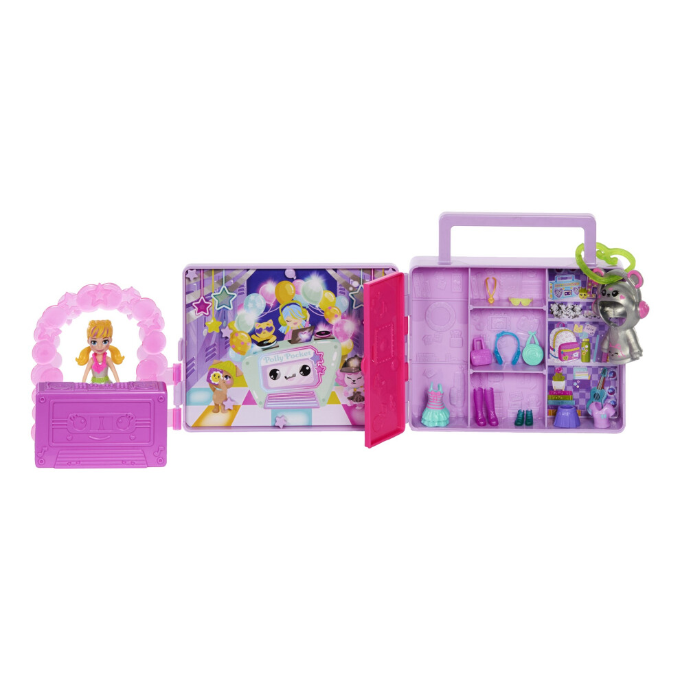 Mattel Polly Pocket Disco Dance Fashion Reveal Playset