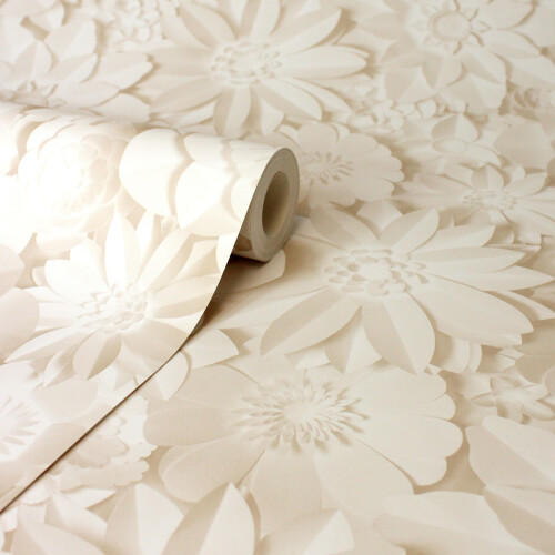 Fine Decor Dimensions Floral Wallpaper Natural Fine Decor FD43604 1