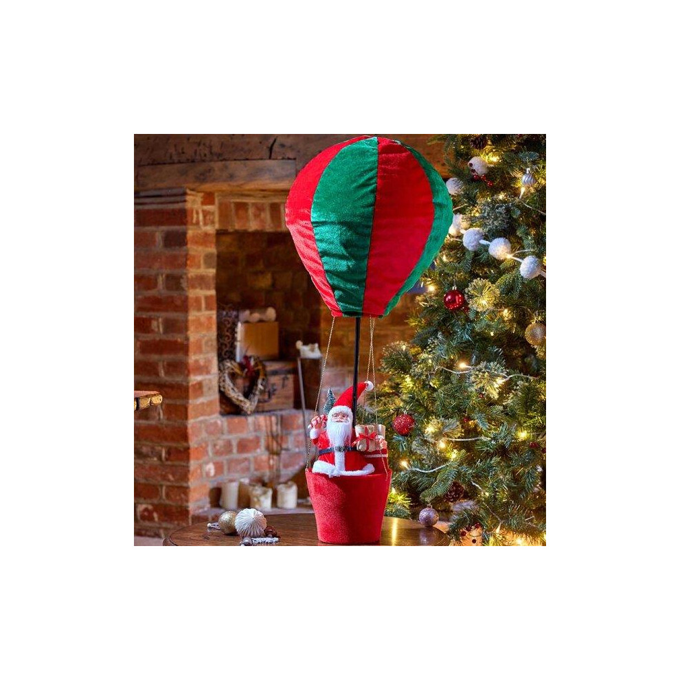 Christmas Hanging Santa Decoration Figure Hot Air Father Claus Ornament Xmas