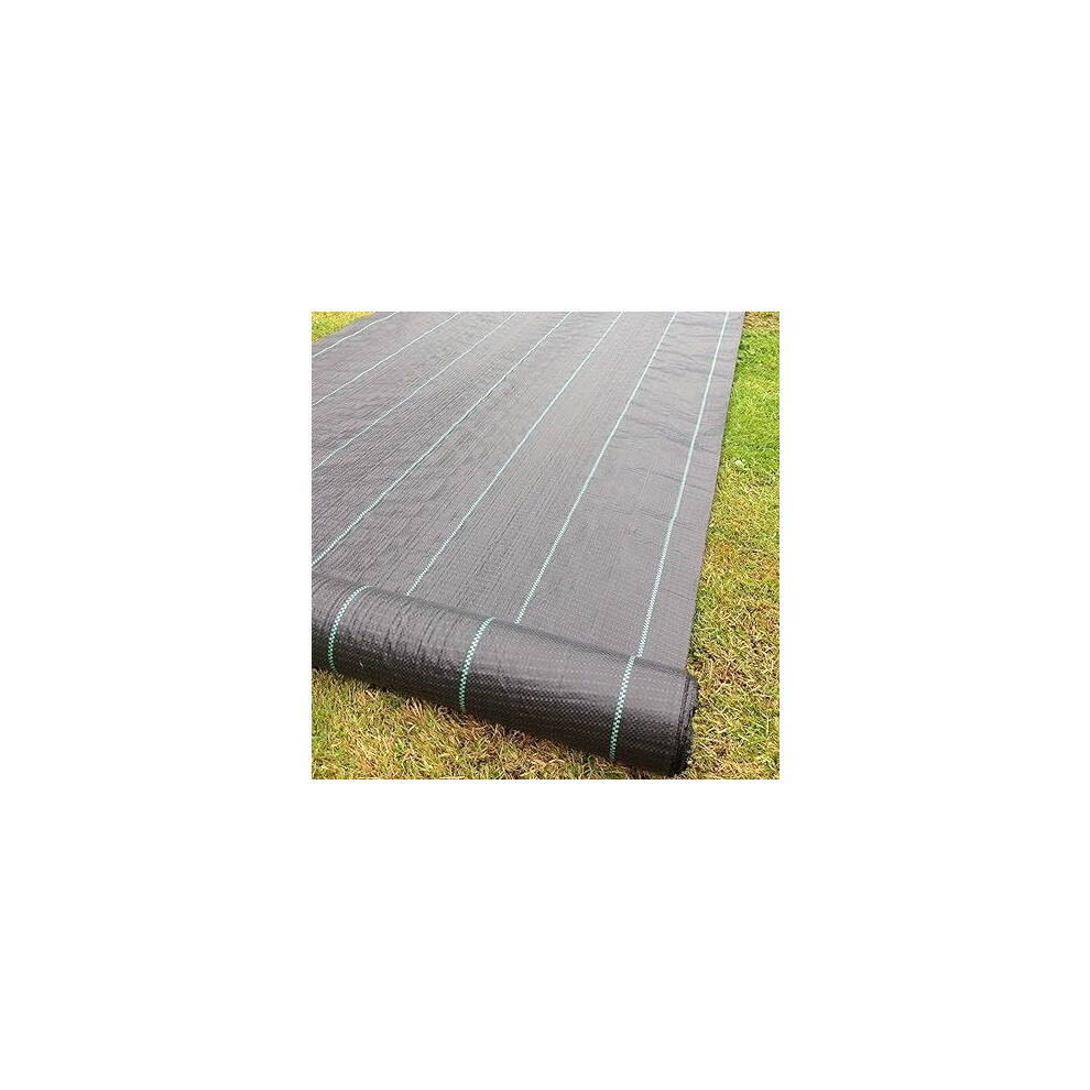 2m x 50m Heavy Duty Weed Control Fabric 100g X2