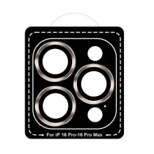 Tempered Glass Camera Lens Protector for iPhone 16 Pro / Pro Max Grey