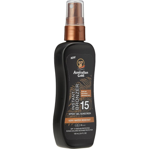 Australian Gold SUNSCREEN SPF15 spray gel with instant bronzer 100 ml 2