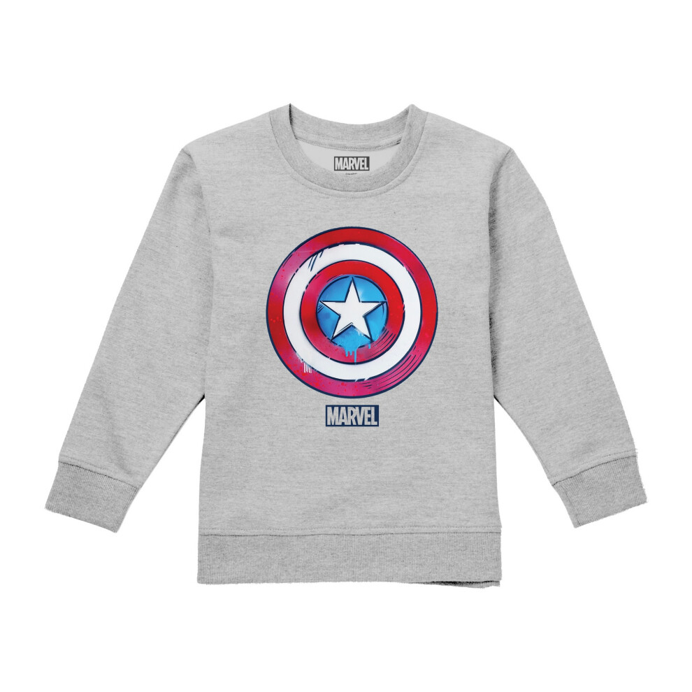 Captain America Childrens/Kids Drip Shield Sweatshirt