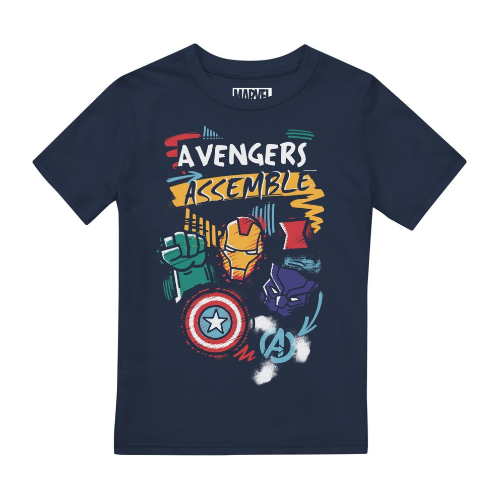 Marvel Avengers Boys Trio Superhero T-Shirt