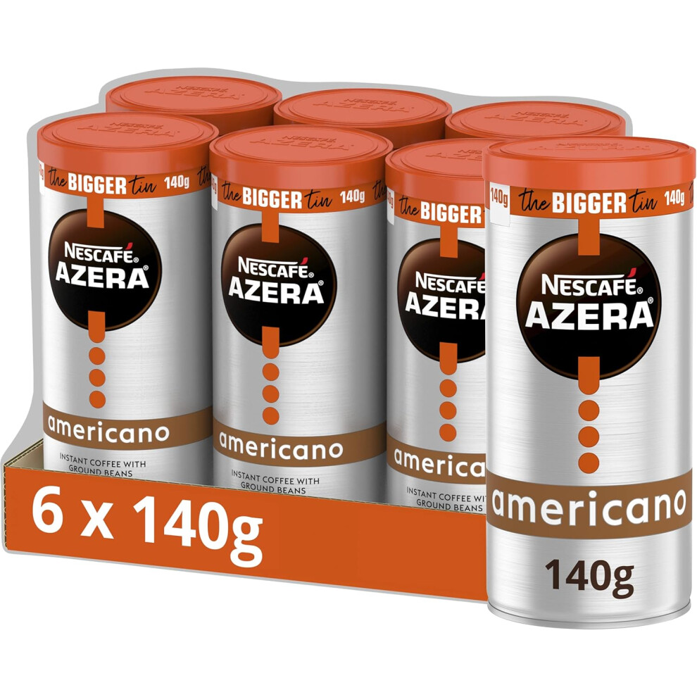 Nescaf? Azera Americano Instant Coffee, 140 g (Pack of 6)