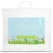 (Emperor) 1 Tog Natural 100% Pure Cotton Anti Allergy Duvet