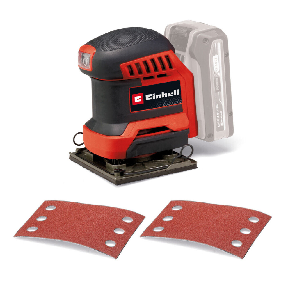 Einhell Cordless Palm Sander 18V Power X-Change TE-OS 18/113 Li-Solo BODY ONLY