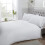 (Double) Pintuck Duvet Cover with Pillowcase - White 1