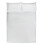 (Double) Pintuck Duvet Cover with Pillowcase - White 3